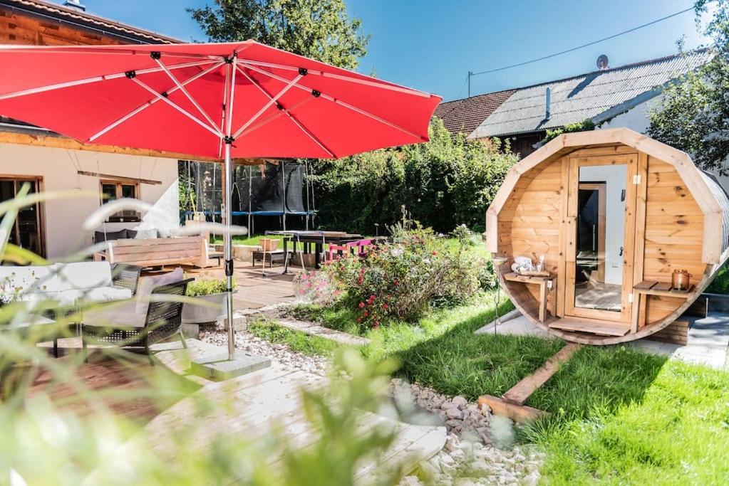 Exklusives Design-Apartment & Sauna Warngau Kültér fotó